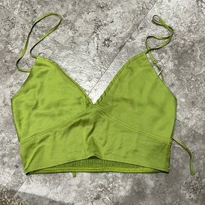 Garage satin strappy halter